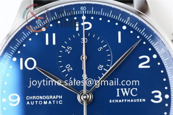 IWC Portugieser Chronograph Edition “150 Years” YLF 1:1 Best Edition SS 41mm Leather Strap A69380