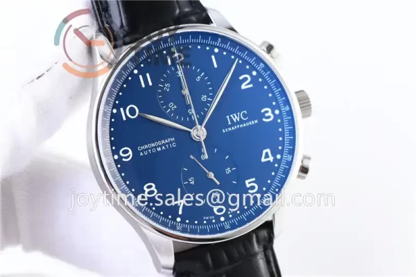 IWC Portugieser Chronograph Edition “150 Years” YLF 1:1 Best Edition SS 41mm Leather Strap A69380