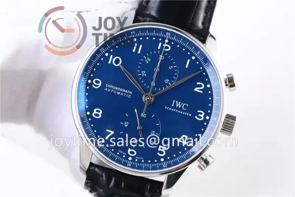 IWC Portugieser Chronograph Edition “150 Years” YLF 1:1 Best Edition SS 41mm Leather Strap A69380