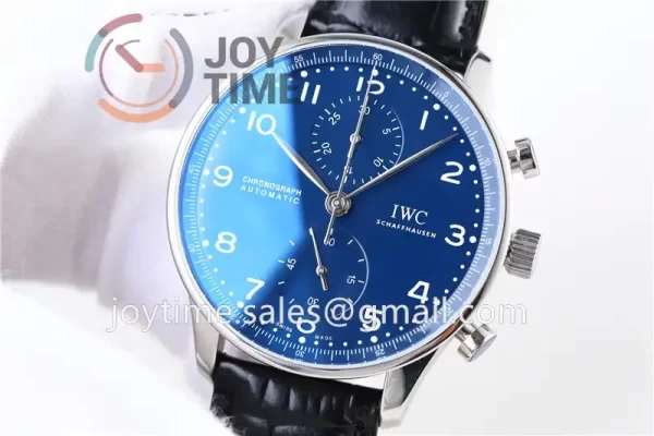 IWC Portugieser Chronograph Edition “150 Years” YLF 1:1 Best Edition SS 41mm Leather Strap A69380