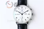 IWC Portugieser Chronograph Edition “150 Years” YLF 1:1 Best Edition SS 41mm Leather Strap A69380