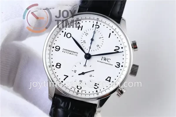 IWC Portugieser Chronograph Edition “150 Years” YLF 1:1 Best Edition SS 41mm Leather Strap A69380