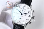 IWC Portugieser Chronograph Edition “150 Years” YLF 1:1 Best Edition SS 41mm Leather Strap A69380