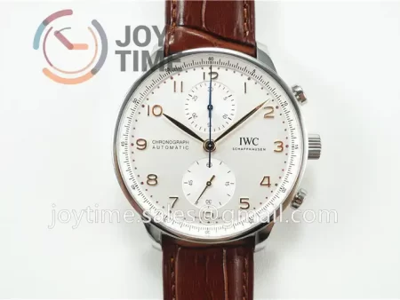 IWC Portugieser Chronograph ZF 1:1 Best Edition SS 41mm Leather Strap A69355