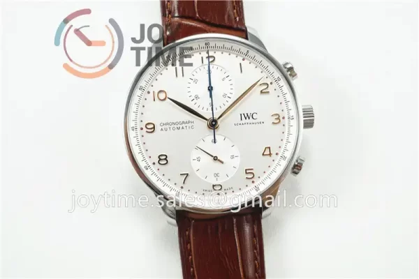 IWC Portugieser Chronograph ZF 1:1 Best Edition SS 41mm Leather Strap A69355