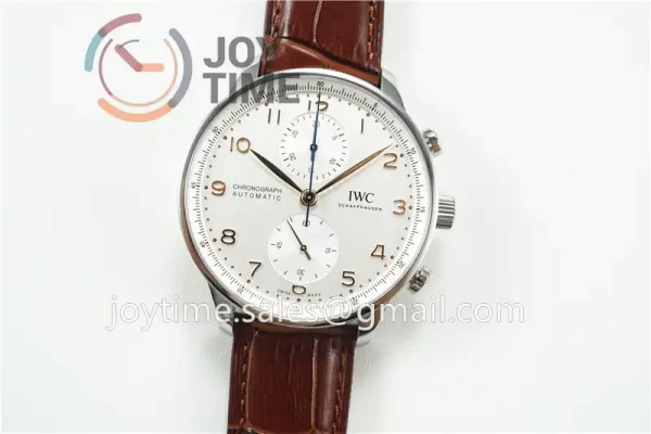 IWC Portugieser Chronograph ZF 1:1 Best Edition SS 41mm Leather Strap A69355