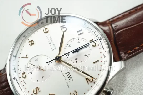 IWC Portugieser Chronograph ZF 1:1 Best Edition SS 41mm Leather Strap A69355