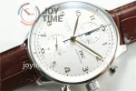 IWC Portugieser Chronograph ZF 1:1 Best Edition SS 41mm Leather Strap A69355