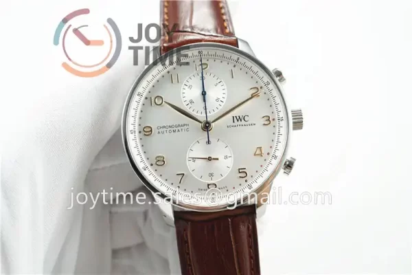 IWC Portugieser Chronograph ZF 1:1 Best Edition SS 41mm Leather Strap A69355