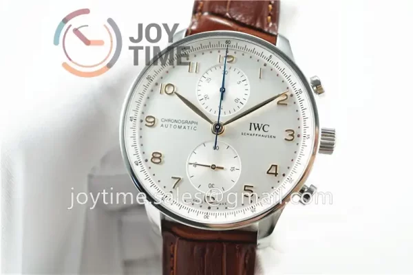 IWC Portugieser Chronograph ZF 1:1 Best Edition SS 41mm Leather Strap A69355