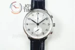 IWC Portugieser Chronograph ZF 1:1 Best Edition SS 41mm Leather Strap A69355