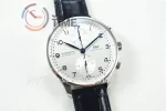 IWC Portugieser Chronograph ZF 1:1 Best Edition SS 41mm Leather Strap A69355