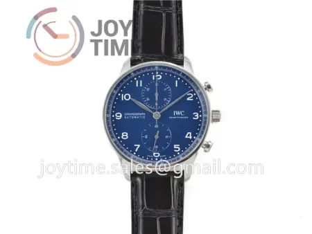 IWC Portugieser Chronograph Edition “150 Years” ZF 1:1 Best Edition SS 41mm Leather Strap A69355