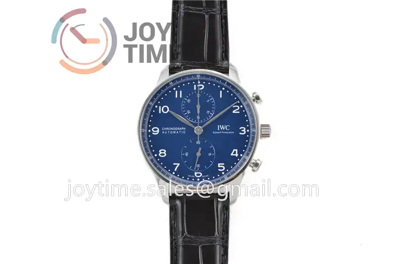 IWC Portugieser Chronograph Edition “150 Years” ZF 1:1 Best Edition SS 41mm Leather Strap A69355