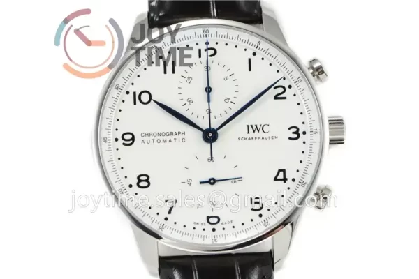 IWC Portugieser Chronograph Edition “150 Years” ZF 1:1 Best Edition SS 41mm Leather Strap A69355