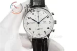 IWC Portugieser Chronograph Edition “150 Years” ZF 1:1 Best Edition SS 41mm Leather Strap A69355