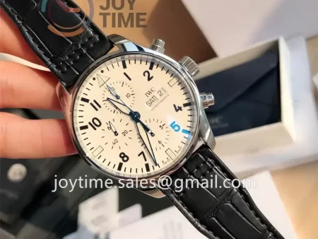 IWC Pilot Chrono 1:1 Best Edition SS 43mm Alligator Leather Strap Cal.79320 Full Packaging