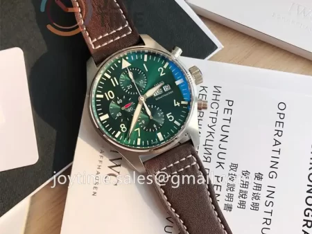 IWC Pilot Chrono 1:1 Best Edition SS 43mm Alligator Leather Strap Cal.79320 Full Packaging