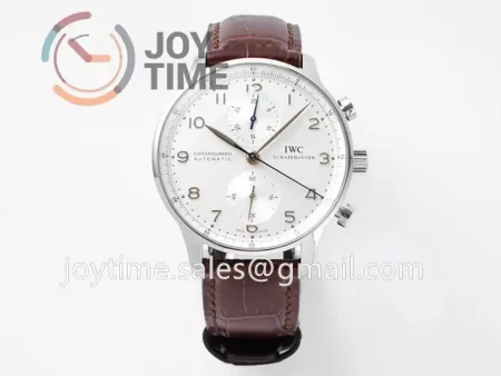 IWC Portugieser Chrono ZF 1:1 Best Edition SS 41mm Leather Strap A69355