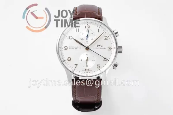 IWC Portugieser Chrono ZF 1:1 Best Edition SS 41mm Leather Strap A69355