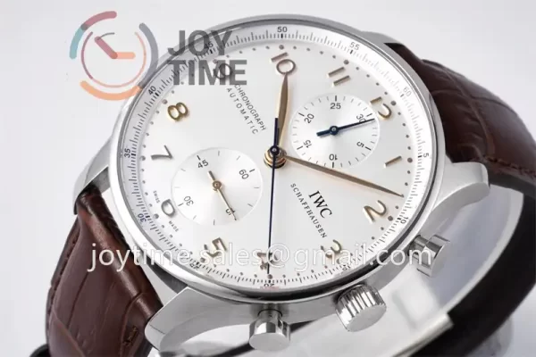 IWC Portugieser Chrono ZF 1:1 Best Edition SS 41mm Leather Strap A69355