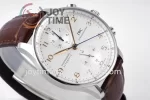 IWC Portugieser Chrono ZF 1:1 Best Edition SS 41mm Leather Strap A69355