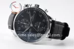 IWC Portugieser Chrono ZF 1:1 Best Edition SS 41mm Leather Strap A69355