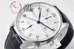 IWC Portugieser Chrono ZF 1:1 Best Edition SS 41mm Leather Strap A69355