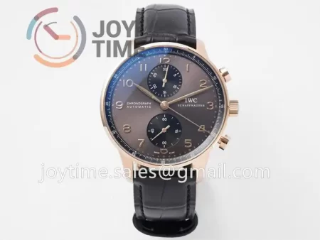 IWC Portugieser Chrono ZF 1:1 Best Edition RG 41mm Leather Strap A69355