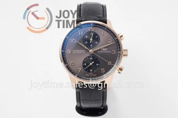 IWC Portugieser Chrono ZF 1:1 Best Edition RG 41mm Leather Strap A69355