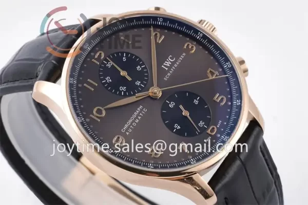 IWC Portugieser Chrono ZF 1:1 Best Edition RG 41mm Leather Strap A69355