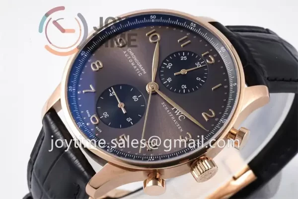 IWC Portugieser Chrono ZF 1:1 Best Edition RG 41mm Leather Strap A69355