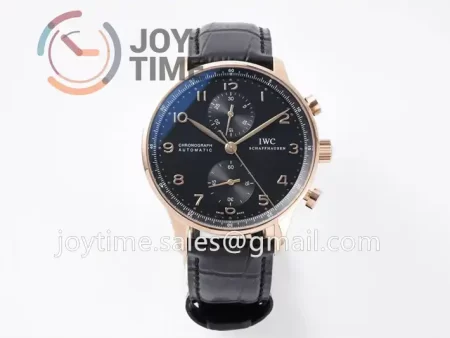 IWC Portugieser Chrono ZF 1:1 Best Edition RG 41mm Leather Strap A69355