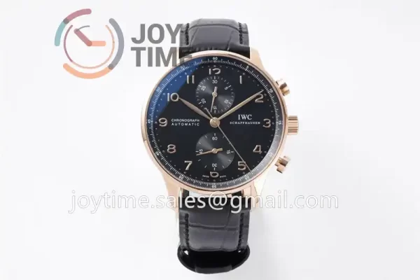 IWC Portugieser Chrono ZF 1:1 Best Edition RG 41mm Leather Strap A69355