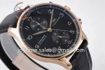 IWC Portugieser Chrono ZF 1:1 Best Edition RG 41mm Leather Strap A69355