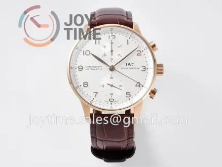 IWC Portugieser Chrono ZF 1:1 Best Edition RG 41mm Leather Strap A69355