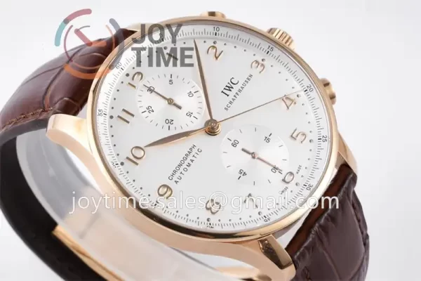 IWC Portugieser Chrono ZF 1:1 Best Edition RG 41mm Leather Strap A69355