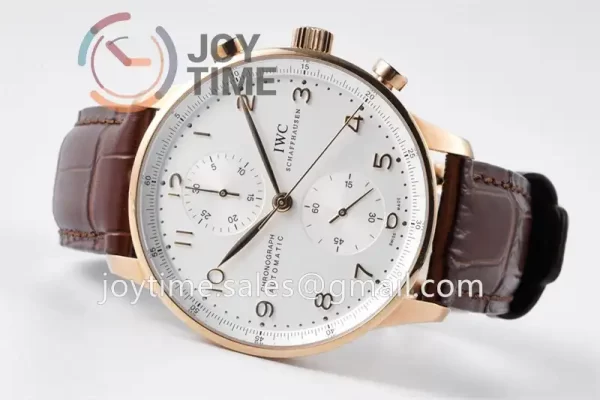 IWC Portugieser Chrono ZF 1:1 Best Edition RG 41mm Leather Strap A69355