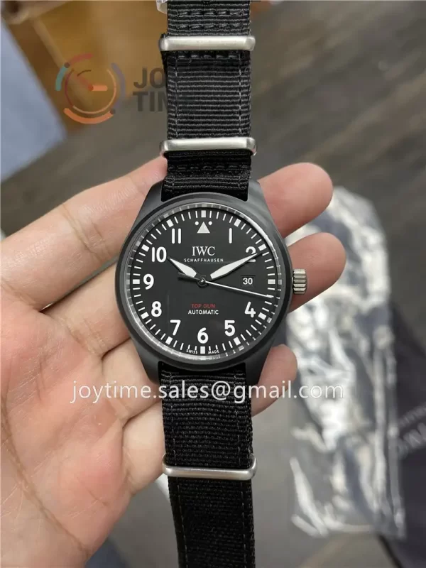 IWC Pilot Top Gun ZF 1:1 Best Edition Ceramic 41mm Nylon Strap Miyota9015