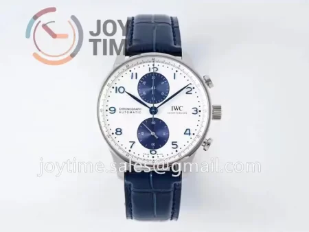 IWC Portugieser Chrono IW371620 AZF 1:1 Best Edition SS 41mm Leather Strap A69355