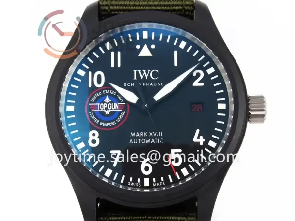 IWC Pilot Mark XVIII Top Gun IW324712 ZF 1:1 Best Edition Ceramic 41mm Nylon Strap A32111