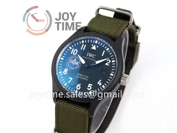 IWC Pilot Mark XVIII Top Gun IW324712 ZF 1:1 Best Edition Ceramic 41mm Nylon Strap A32111