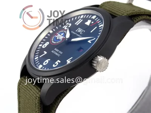 IWC Pilot Mark XVIII Top Gun IW324712 ZF 1:1 Best Edition Ceramic 41mm Nylon Strap A32111