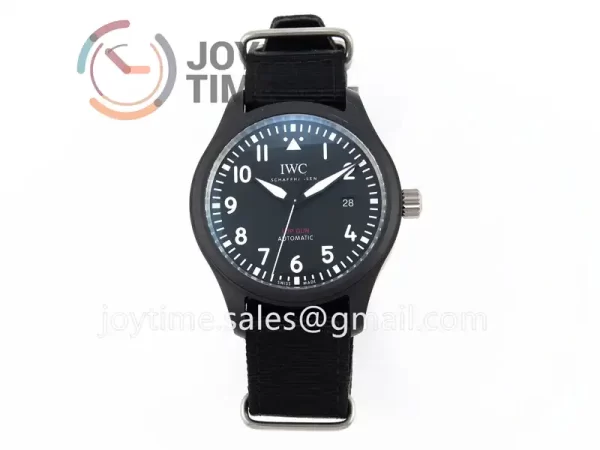 IWC Pilot Top Gun IW326901 ZF 1:1 Best Edition Ceramic 41mm Nylon Strap A32111