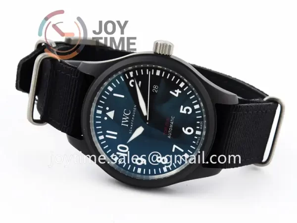 IWC Pilot Top Gun IW326901 ZF 1:1 Best Edition Ceramic 41mm Nylon Strap A32111