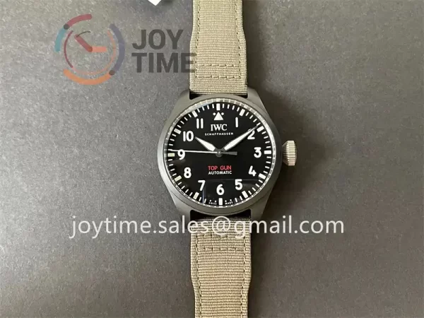 IWC Big Pilot Top Gun IW329801 M+ 1:1 Best Edition Ceramic 43mm Nylon Strap A82100