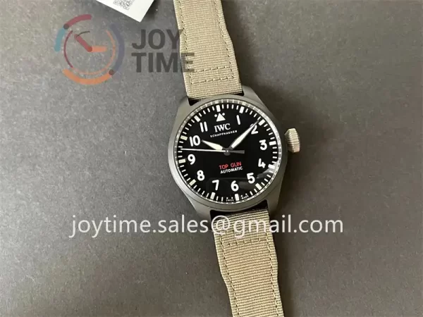 IWC Big Pilot Top Gun IW329801 M+ 1:1 Best Edition Ceramic 43mm Nylon Strap A82100