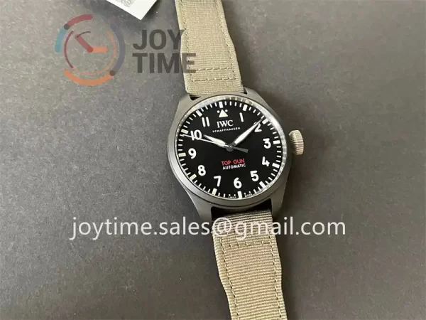 IWC Big Pilot Top Gun IW329801 M+ 1:1 Best Edition Ceramic 43mm Nylon Strap A82100