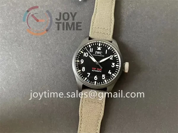 IWC Big Pilot Top Gun IW329801 M+ 1:1 Best Edition Ceramic 43mm Nylon Strap A82100