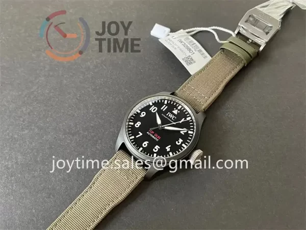 IWC Big Pilot Top Gun IW329801 M+ 1:1 Best Edition Ceramic 43mm Nylon Strap A82100